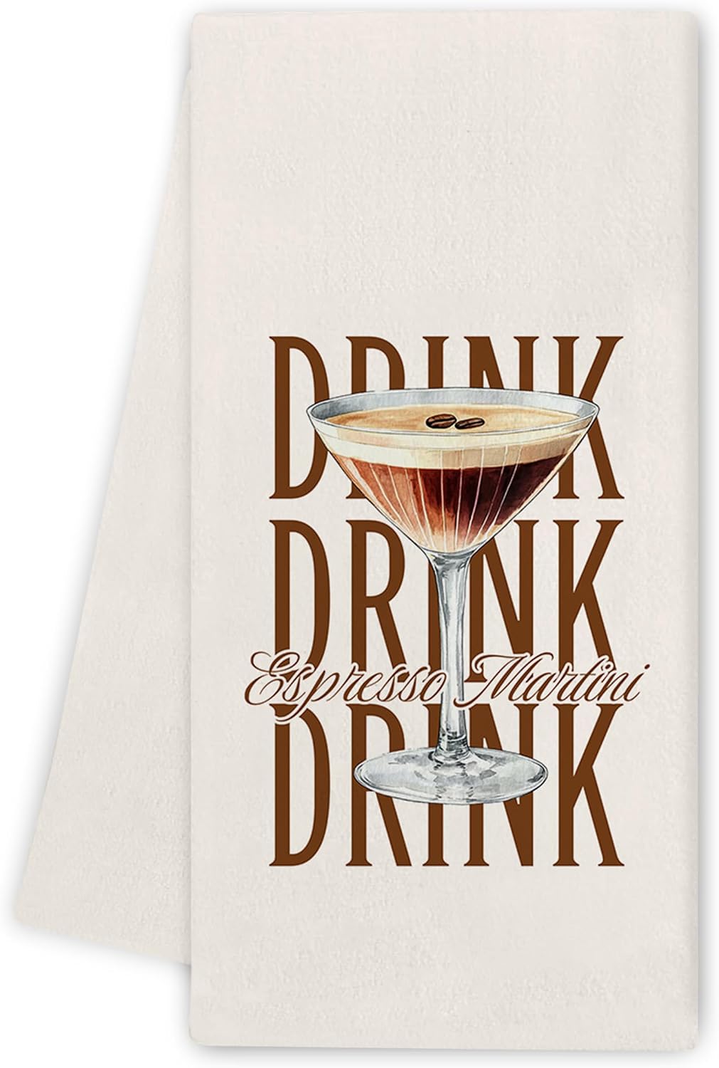 Espresso Martini Kitchen Towels - Bar Towels for Bartenders Kitchen, Espresso Martini Gifts, Funny Cocktail Hand Towels Dishcloth for Kitchen Bathroom Decorative, 16x24 Inch